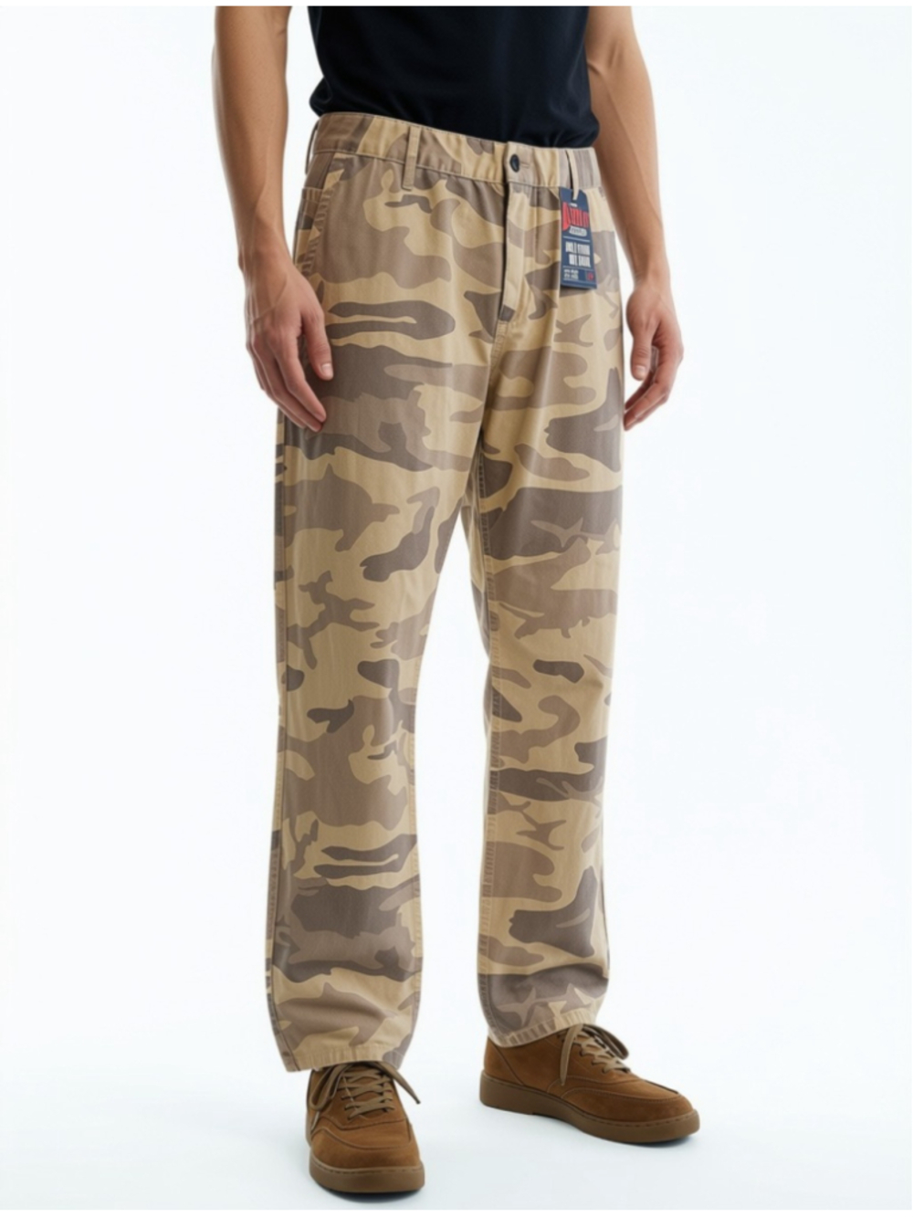 Dockers Alpha Khaki Collection Men's Camo Pants 36x32 NWT Slim Tapered